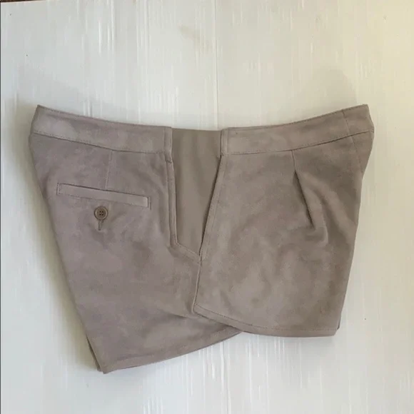 BCBG Maxazria Phillipa faux suede shorts. Medium
